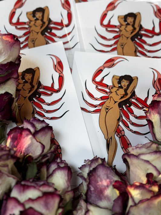 Scorpion Lady Print