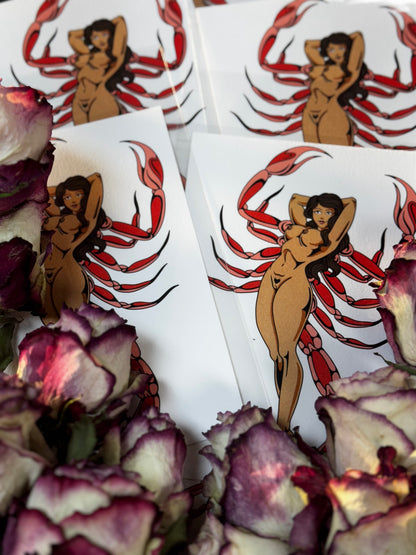 Scorpion Lady Print
