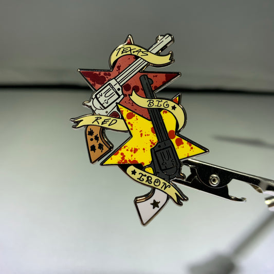 Big Iron and Texas Red Pin