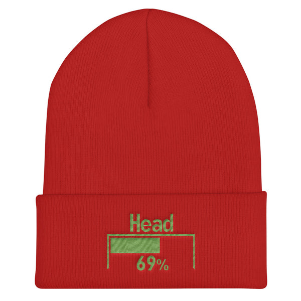 69% head damage Beanie