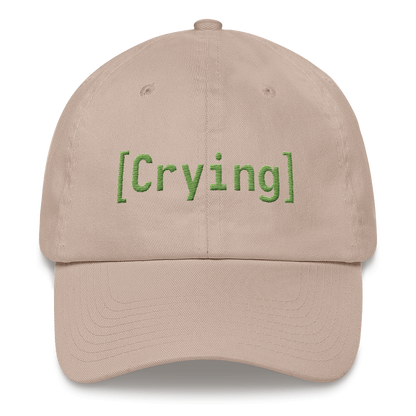 [Crying] hat